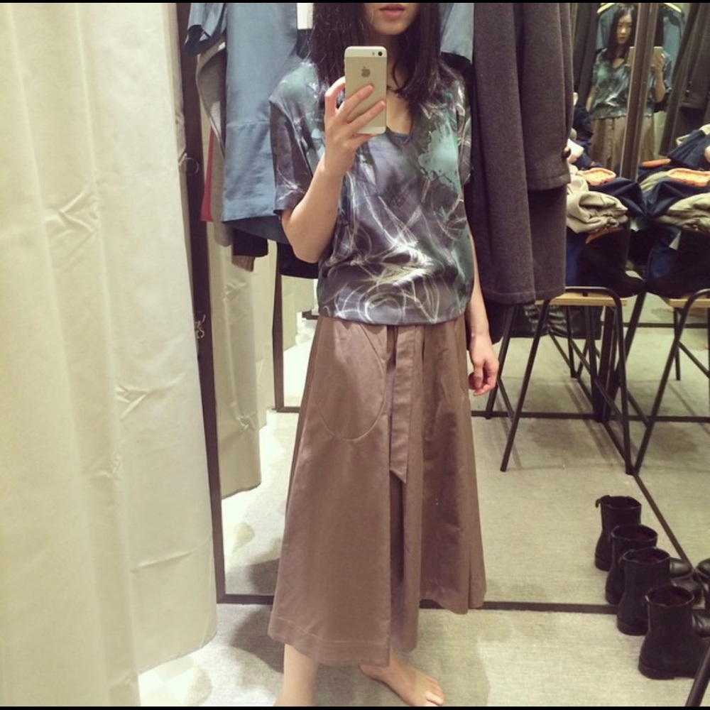 & other stories long skirt, cotton